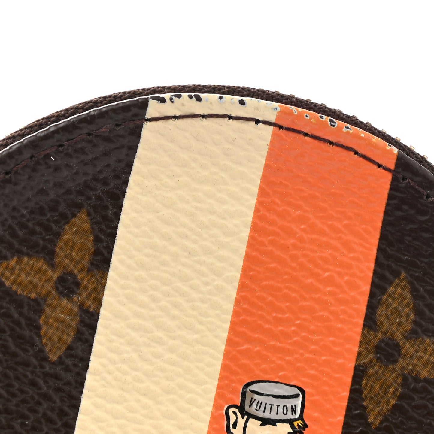 Monogram Groom Round Coin Purse