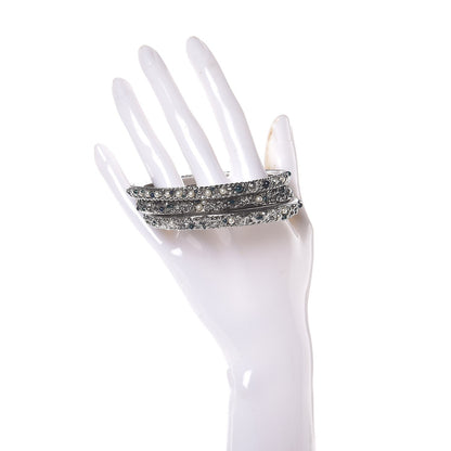 Chanel Ruthenium Pearl Bead Bangle Set of 3 2 of 5