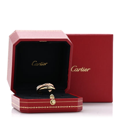 Cartier 18K Pink Yellow White Gold Classic Trinity Ring 56 7.5 5 of 5