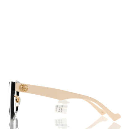 Gucci Acetate Square Frame Sunglasses GG1000SK Black White 3 of 9