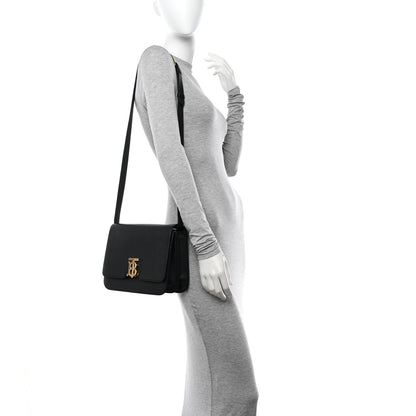 Burberry Grained Calfskin Medium TB Bag Black 2 of 10