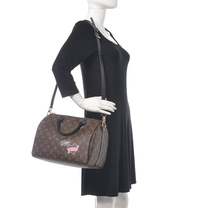Louis Vuitton Monogram My World Tour Speedy Bandouliere 30 Black 2 of 10