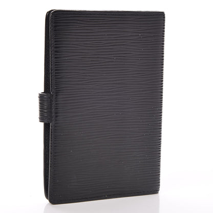 Louis Vuitton Epi Small Ring Agenda Cover Black 3 of 10