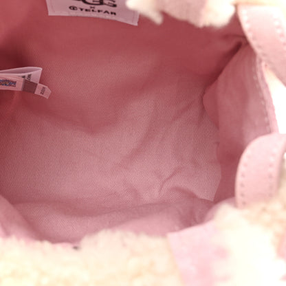 Telfar X UGG Suede Shearling Small Shopping Bag Pink 5 of 10