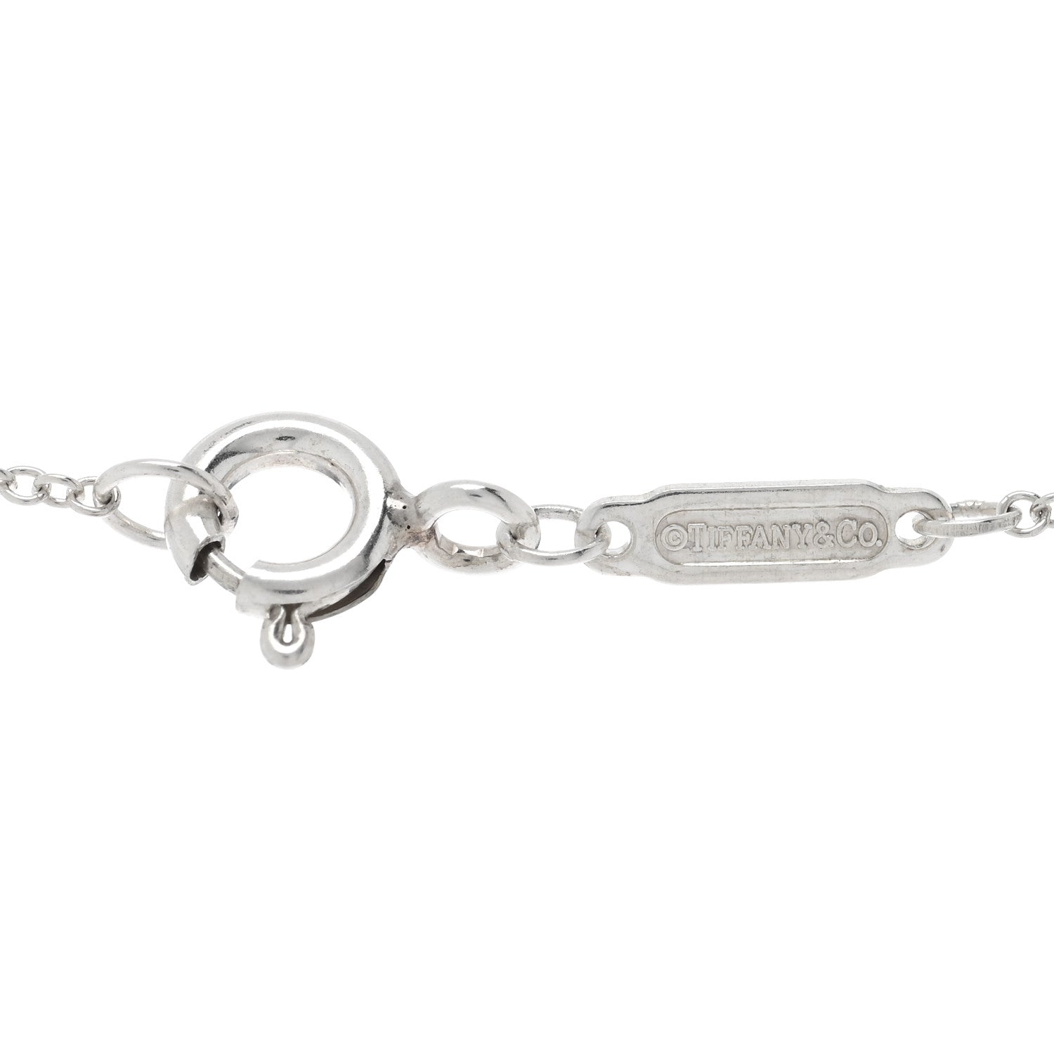 Tiffany Sterling Silver Enamel Return to Tiffany Double Heart Tag Pendant Necklace Red 4 of 5