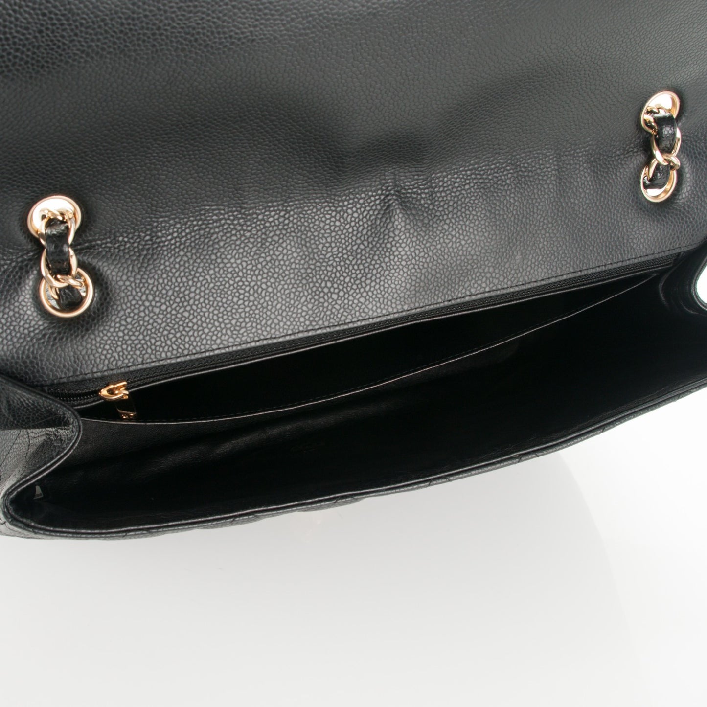 Caviar Quilted Maxi Single Flap Black