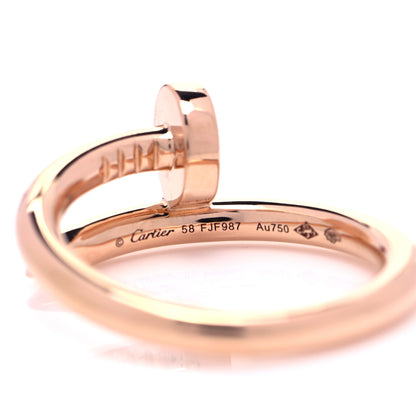 Cartier 18K Pink Gold Juste Un Clou Ring 58 8.25 4 of 5
