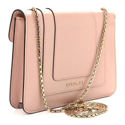 Bulgari Calfskin Small Serpenti Forever Snake Strap Crossbody Bag Light Pink 3 of 10