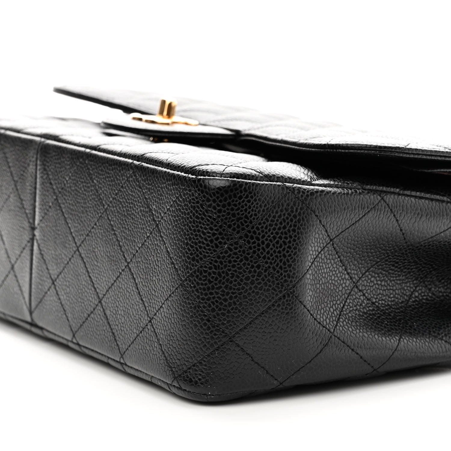 Chanel Caviar Quilted Jumbo Double Flap Black 10 of 11