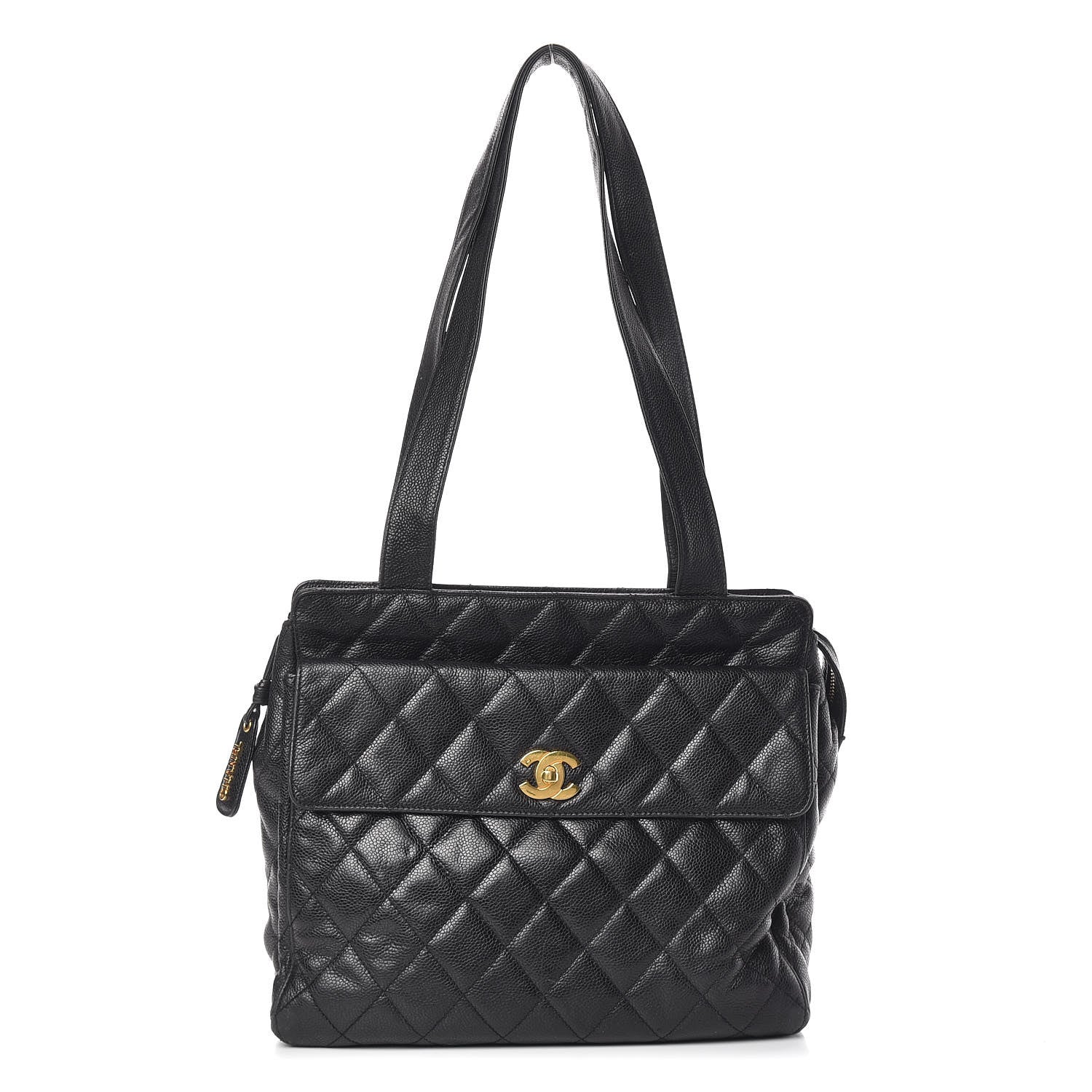 Chanel Caviar Quilted Flap Shoulder Bag Black 1 of 14