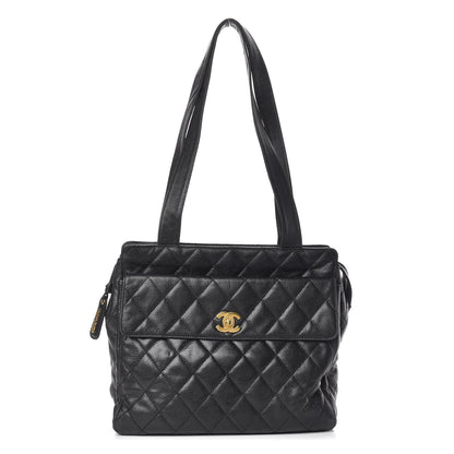 Chanel Caviar Quilted Flap Shoulder Bag Black 1 of 14