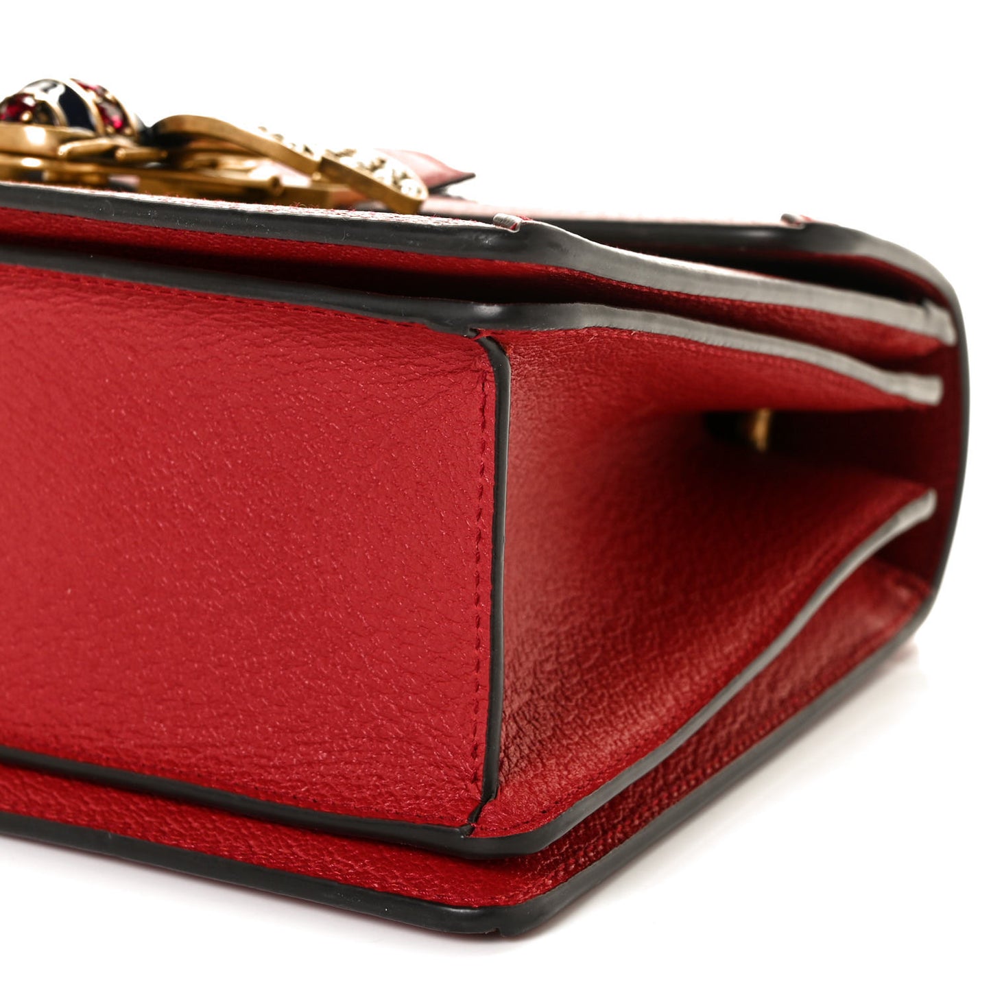 GG Supreme Monogram Small Queen Margaret Top Handle Bag Red