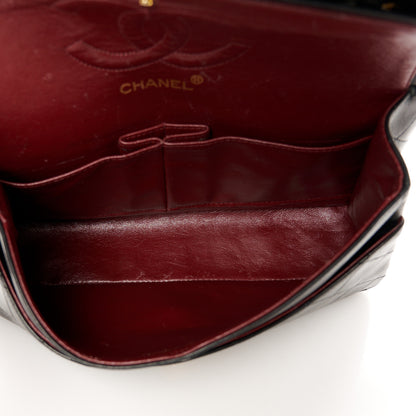 Chanel Lambskin Quilted Medium Double Flap Black 5 of 12