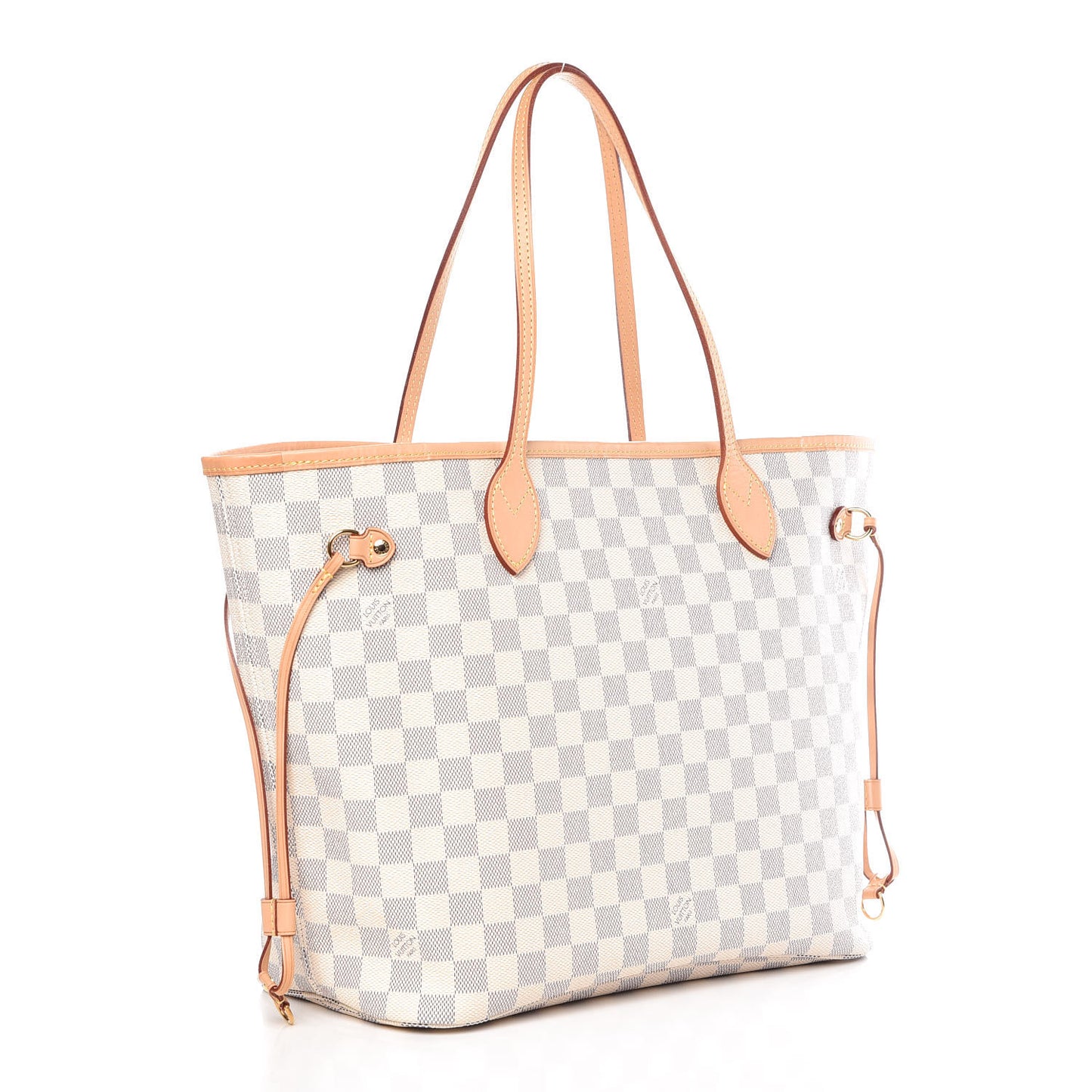 Damier Azur Neo Neverfull MM Rose Ballerine