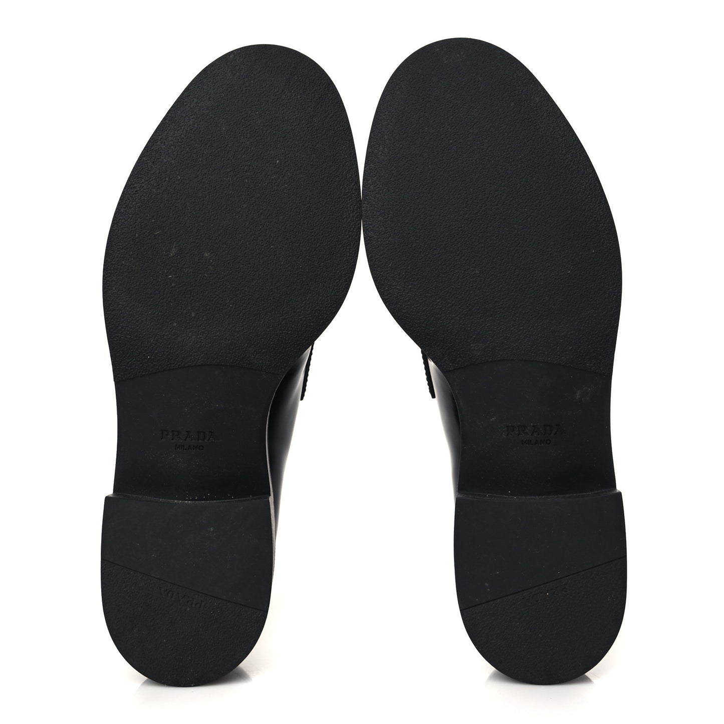 Spazzolato Metal Triangle Logo 50mm Loafers 37 Black