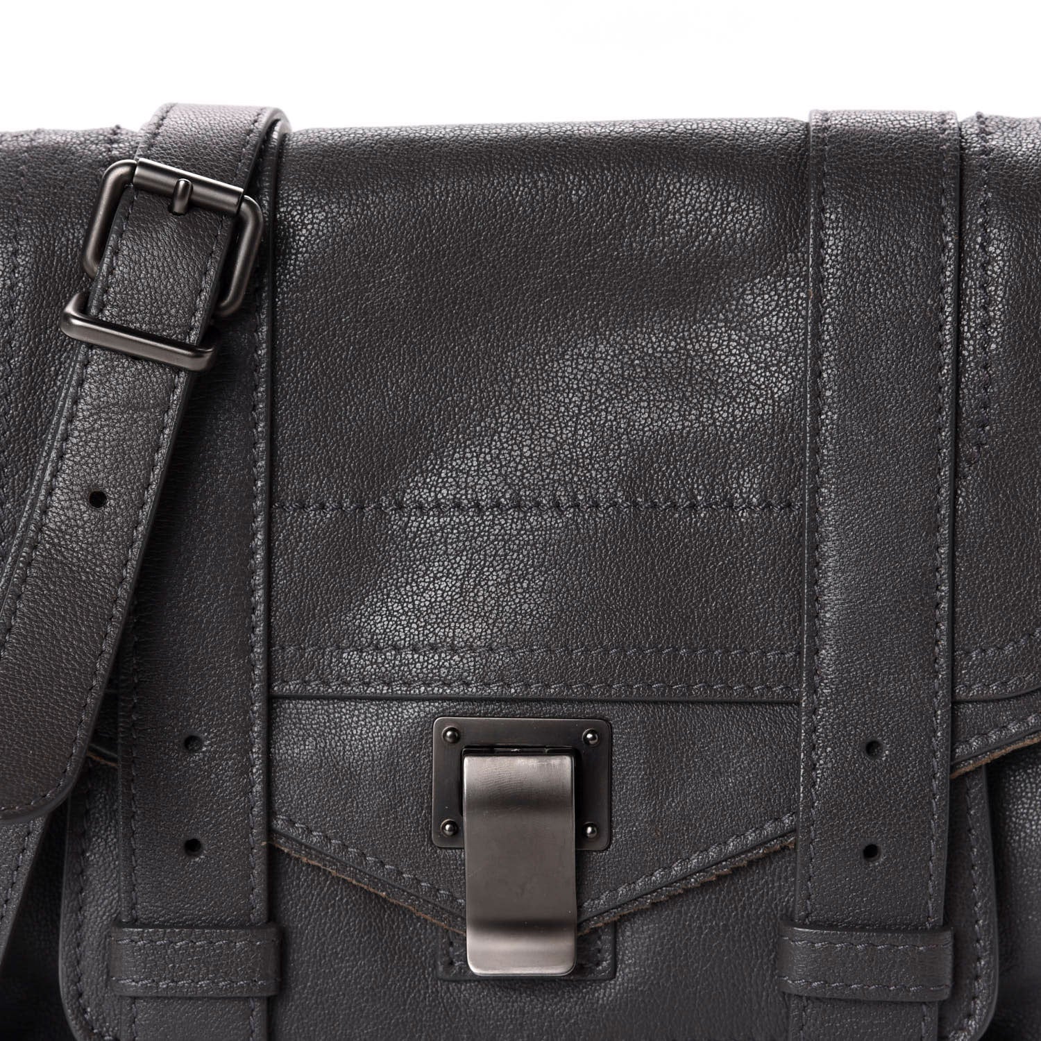 Proenza Schouler Lambskin PS1 Mini Pouch Messenger Heather Grey 13 of 13