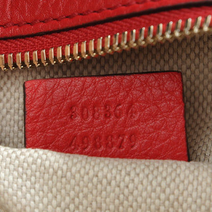 Gucci Pebbled Calfskin Small Soho Disco Bag Vibrant Red 7 of 8