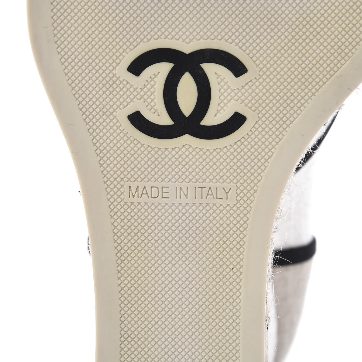 Chanel Raffia Lace Up Wedge Espadrilles 37 Beige 9 of 15