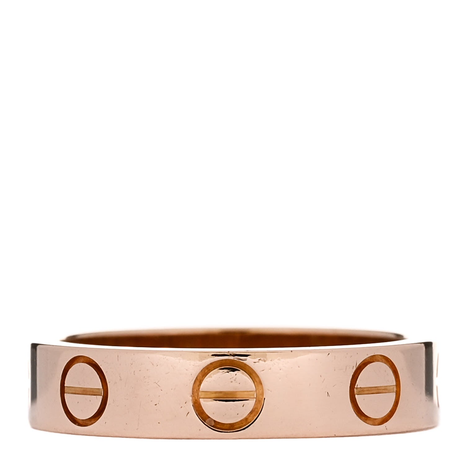 Cartier 18K Pink Gold 3.5mm LOVE Wedding Band Ring 45 3.25 3 of 4