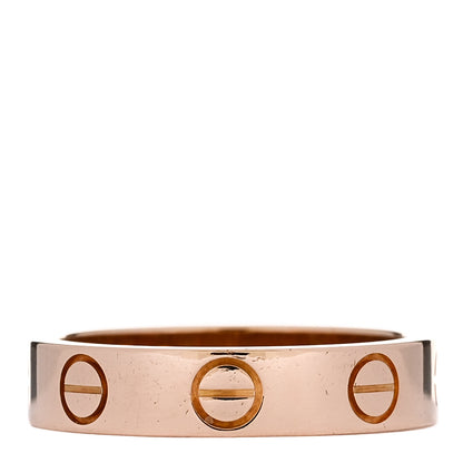 Cartier 18K Pink Gold 3.5mm LOVE Wedding Band Ring 45 3.25 3 of 4