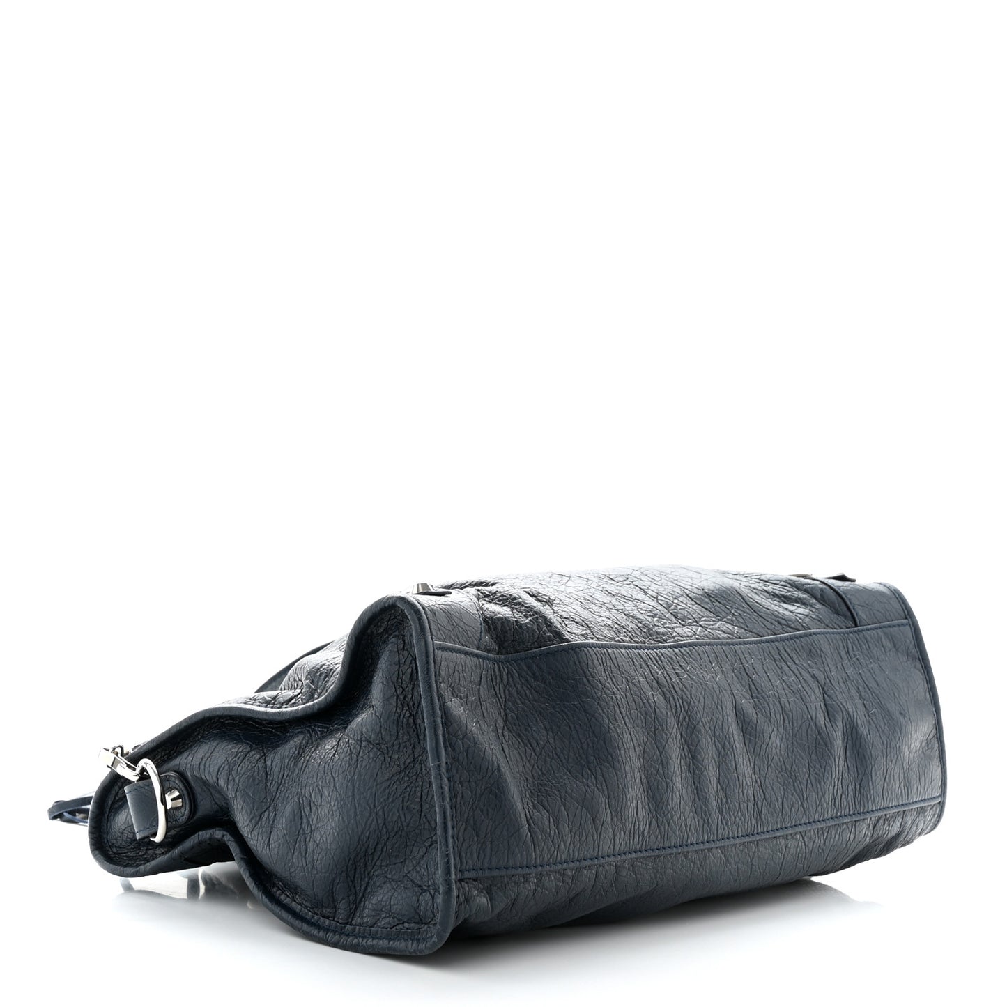 Agneau Classic Silver Hardware City Bleu Obscur