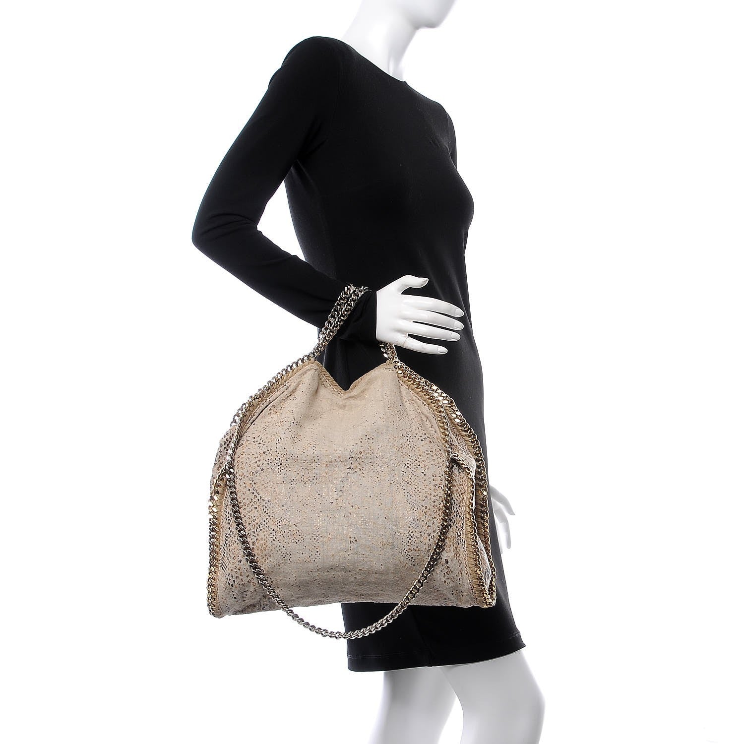 Stella McCartney Linen Eco Python Print Falabella Tote 2 of 8