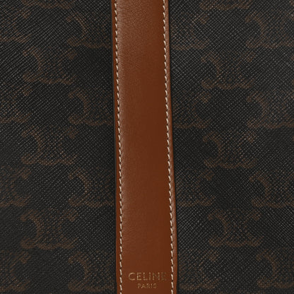 Celine Triomphe Canvas Calfskin Small Bucket Bag Tan 8 of 10