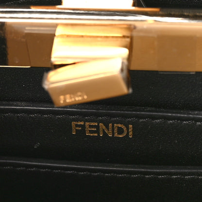 Fendi Shiny Nappa Petite Peekaboo I SEE U Satchel Black 6 of 8