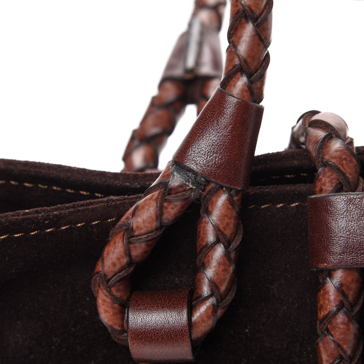 Suede Tote Brown