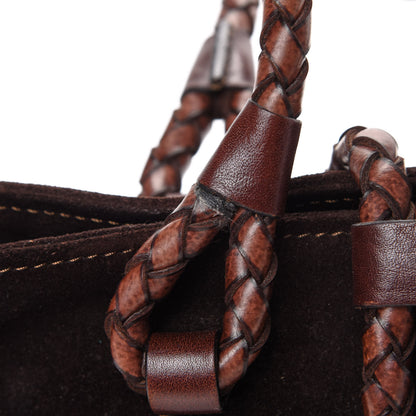 Burberry Suede Tote Brown 13 of 15