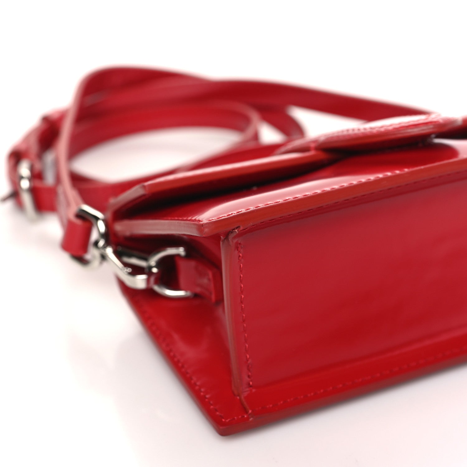Jacquemus Glazed Calfskin Le Bambino Red 7 of 9