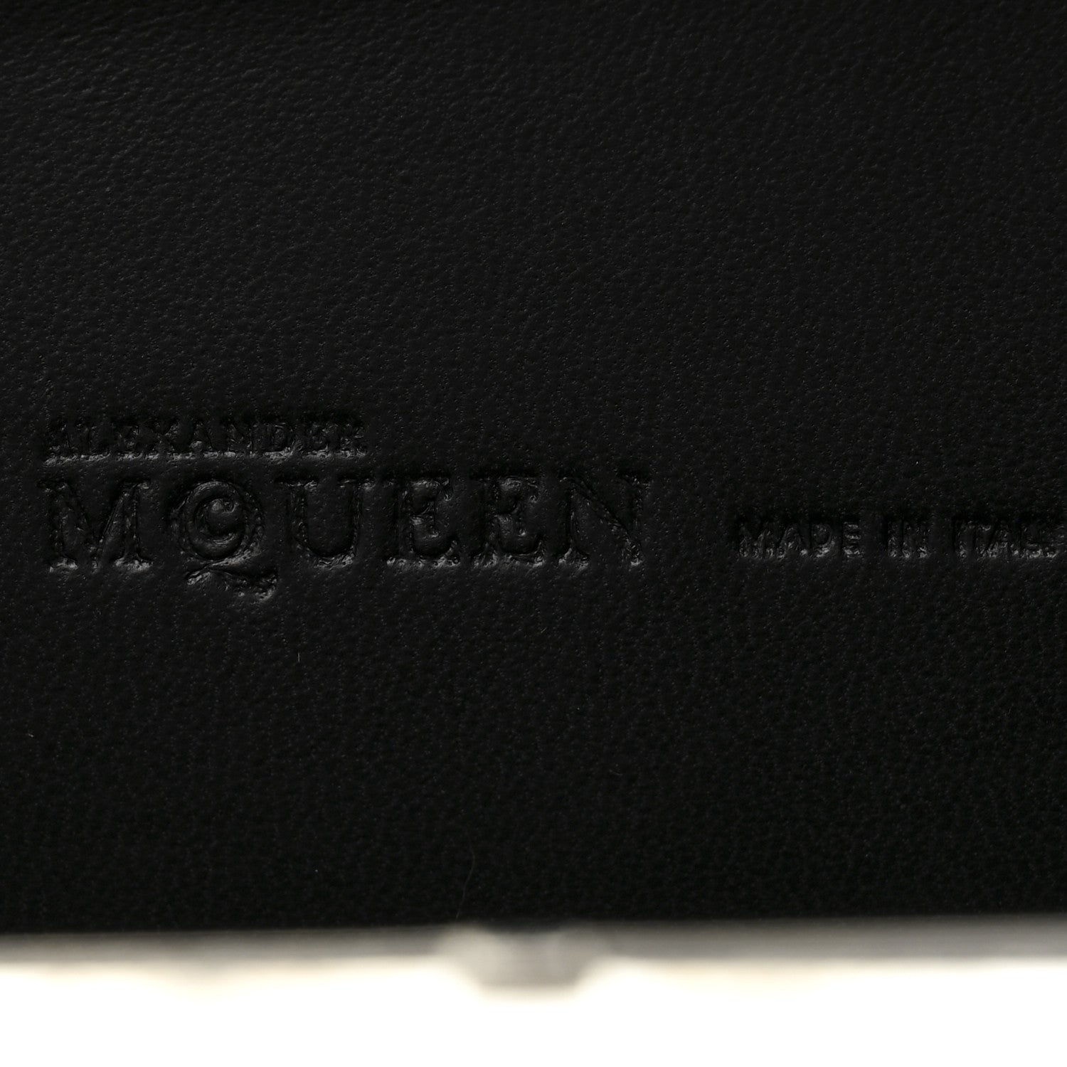 Alexander McQueen Calfskin Studded Britannia Skull Chain Clutch Black 6 of 10