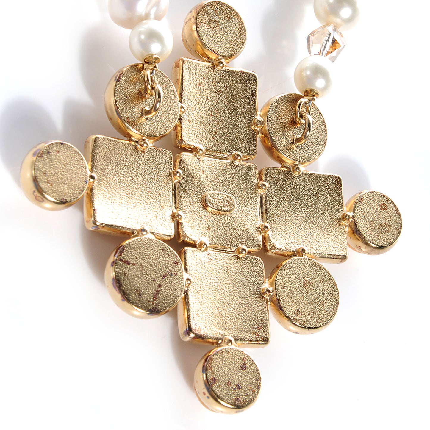 Pearl Gripoix Necklace Gold