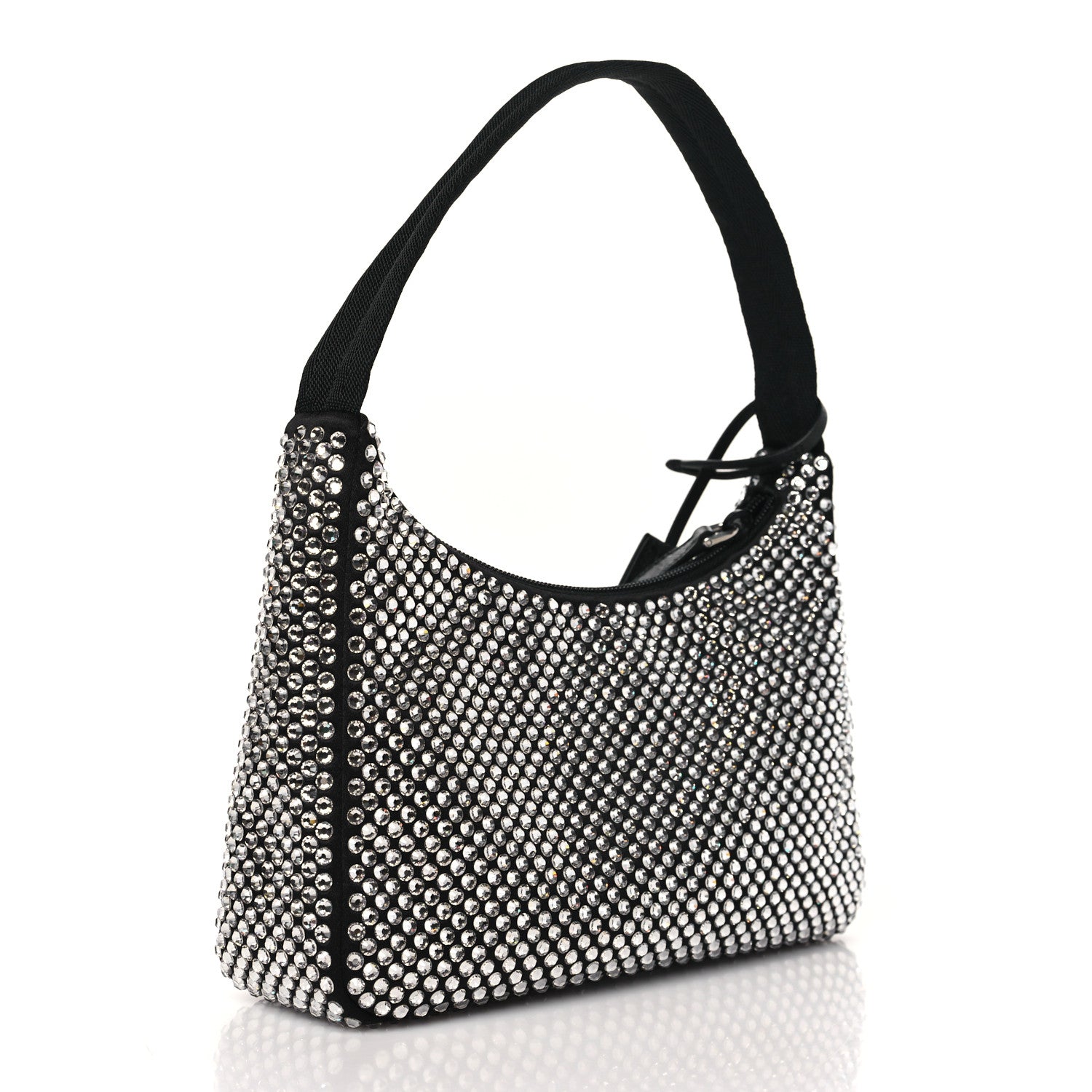 Prada Satin Crystal Mini Re-Edition 2000 Bag Cristal 3 of 10