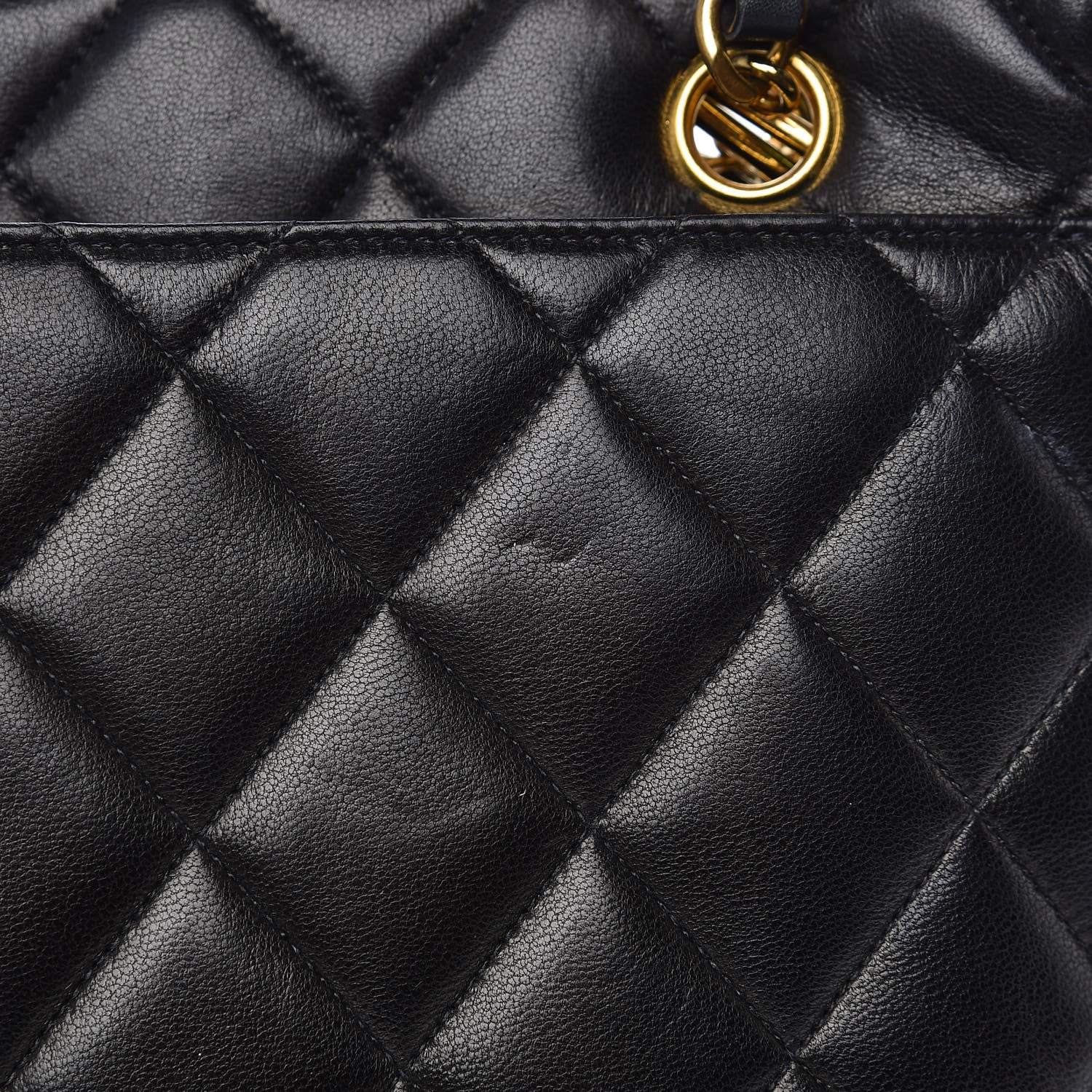 Chanel Lambskin Quilted Shoulder Bag Black 12 of 12