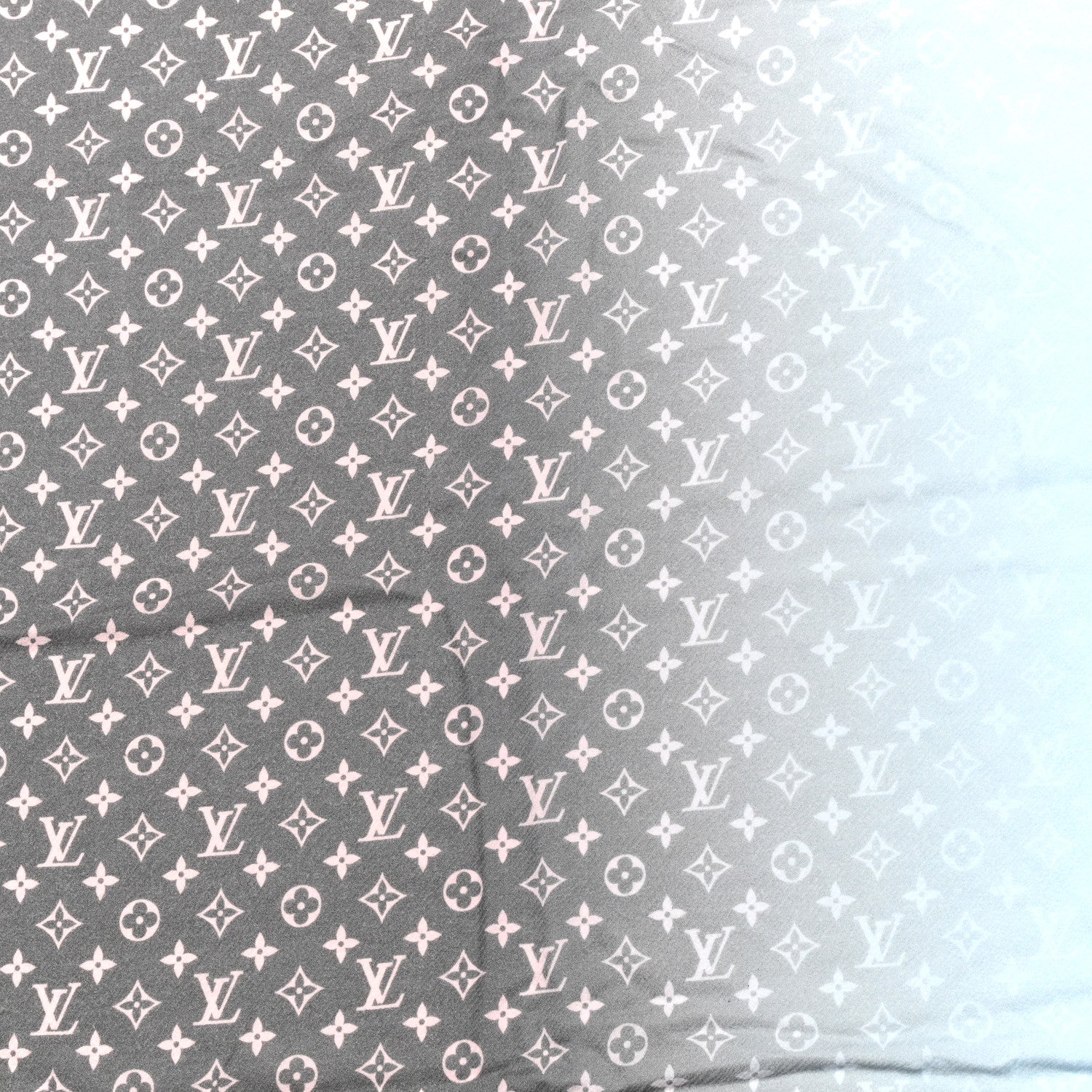 Louis Vuitton Wool Monogram Telling Stole Gris Clair 2 of 4