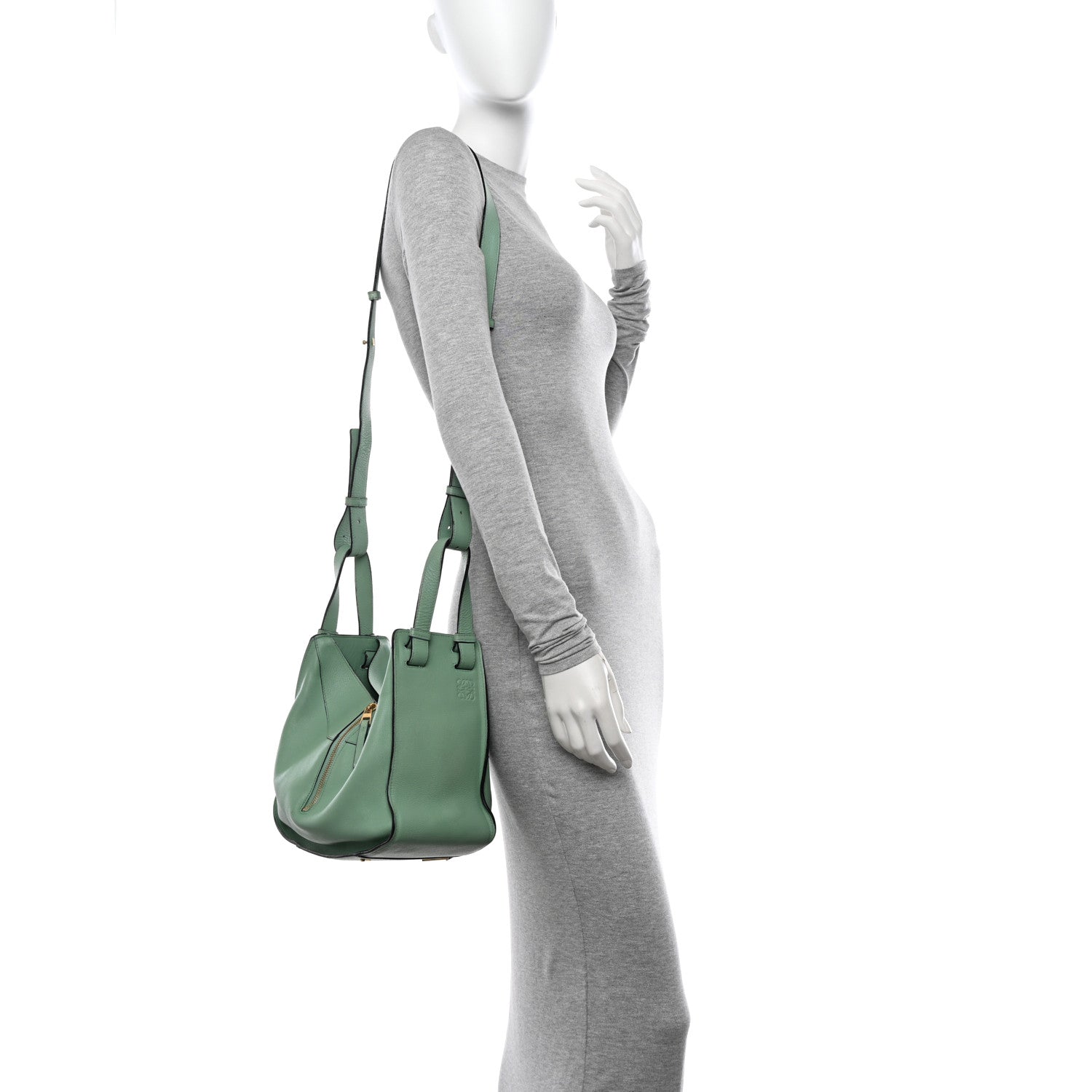 Loewe Calfskin Small Hammock Shoulder Bag Light Green 2 of 19
