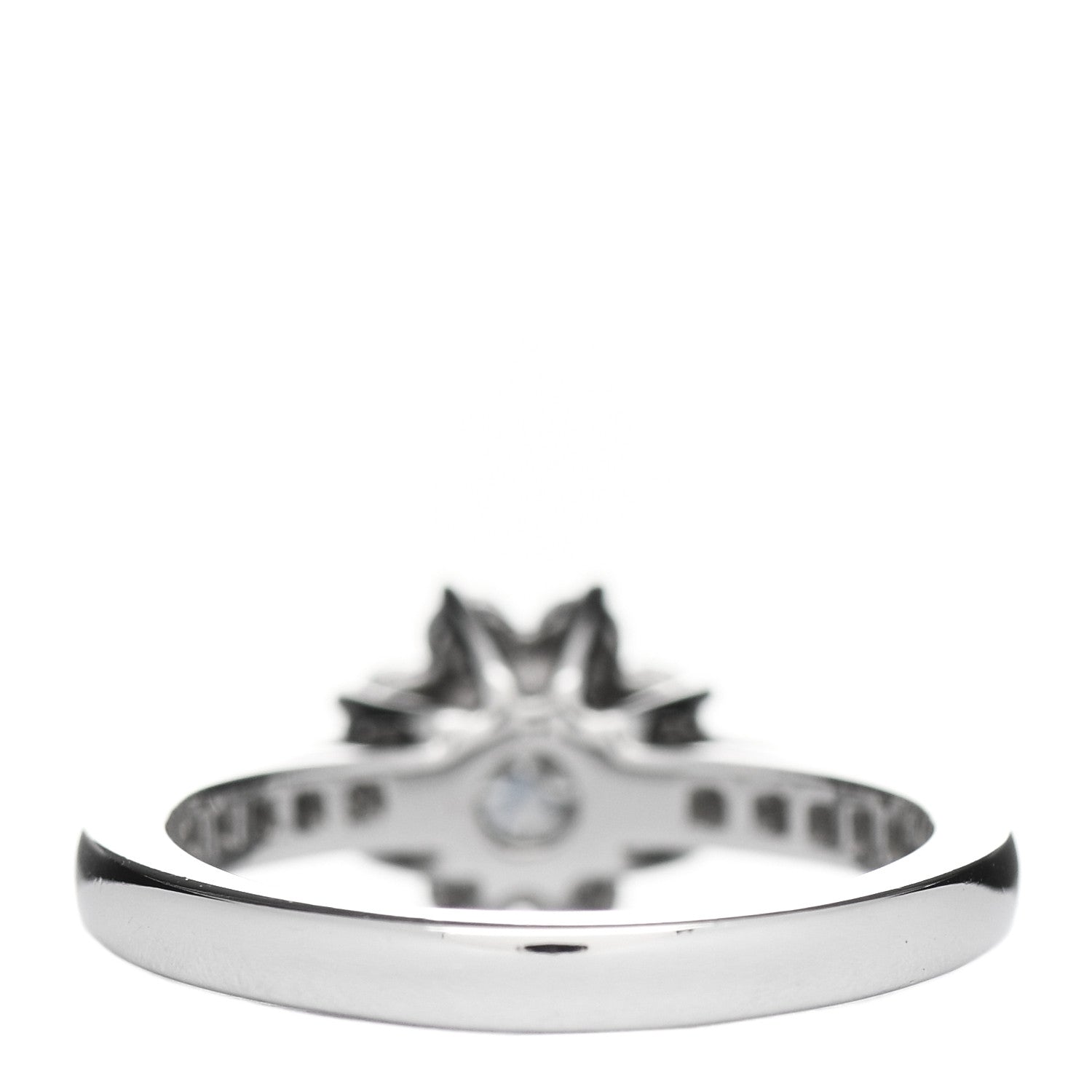Tiffany Platinum Diamond Flower Ring 48 4.5 3 of 5