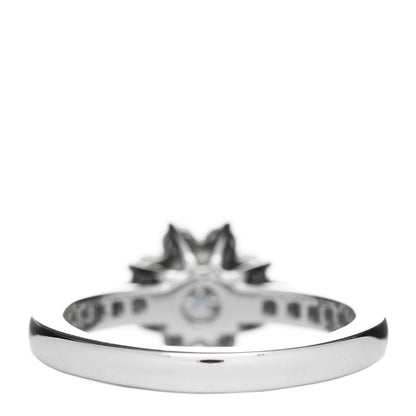 Tiffany Platinum Diamond Flower Ring 48 4.5 3 of 5