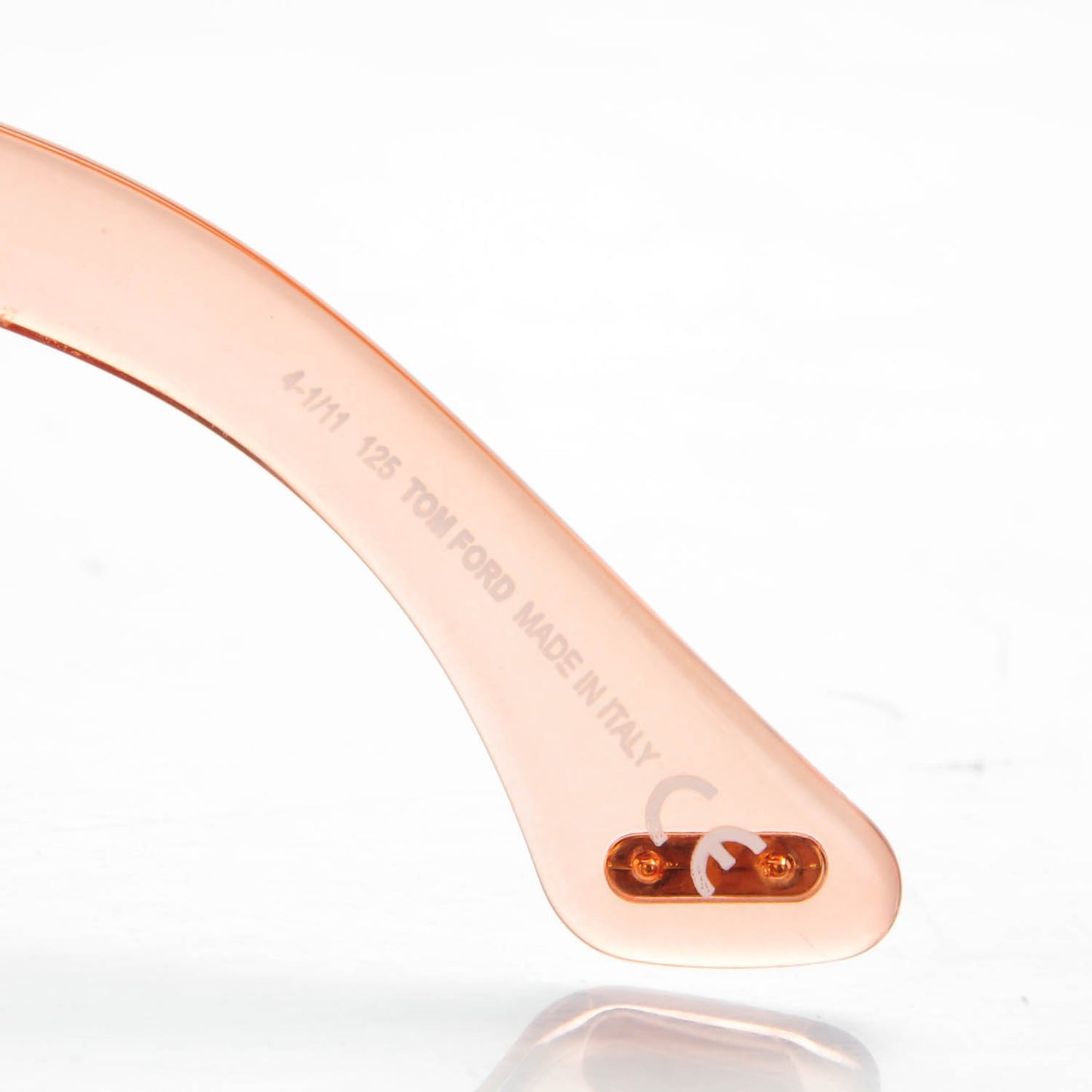 Ali Oversized Round Sunglasses TF0221 Peach Pink