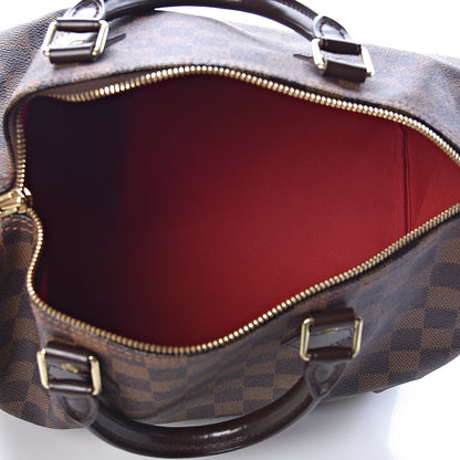Louis Vuitton Damier Ebene Speedy 30 5 of 9