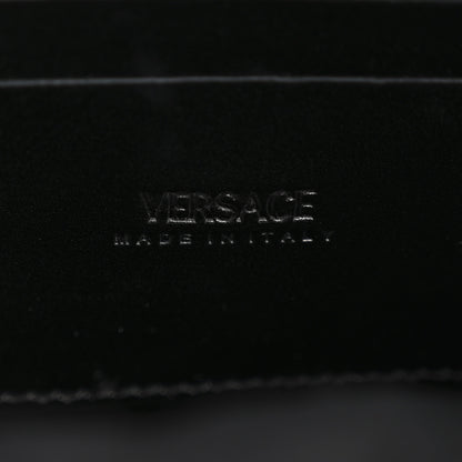 Versace Fabric Jacquard Calfskin Barocco Crossbody Bag Black 6 of 12