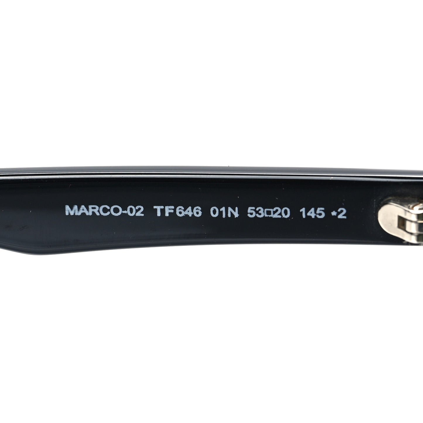 Acetate Marco Sunglasses TF646 Black