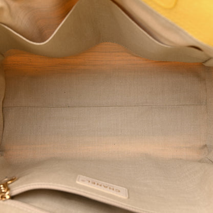 Chanel Mixed Fibers Small Deauville Tote Yellow 5 of 11