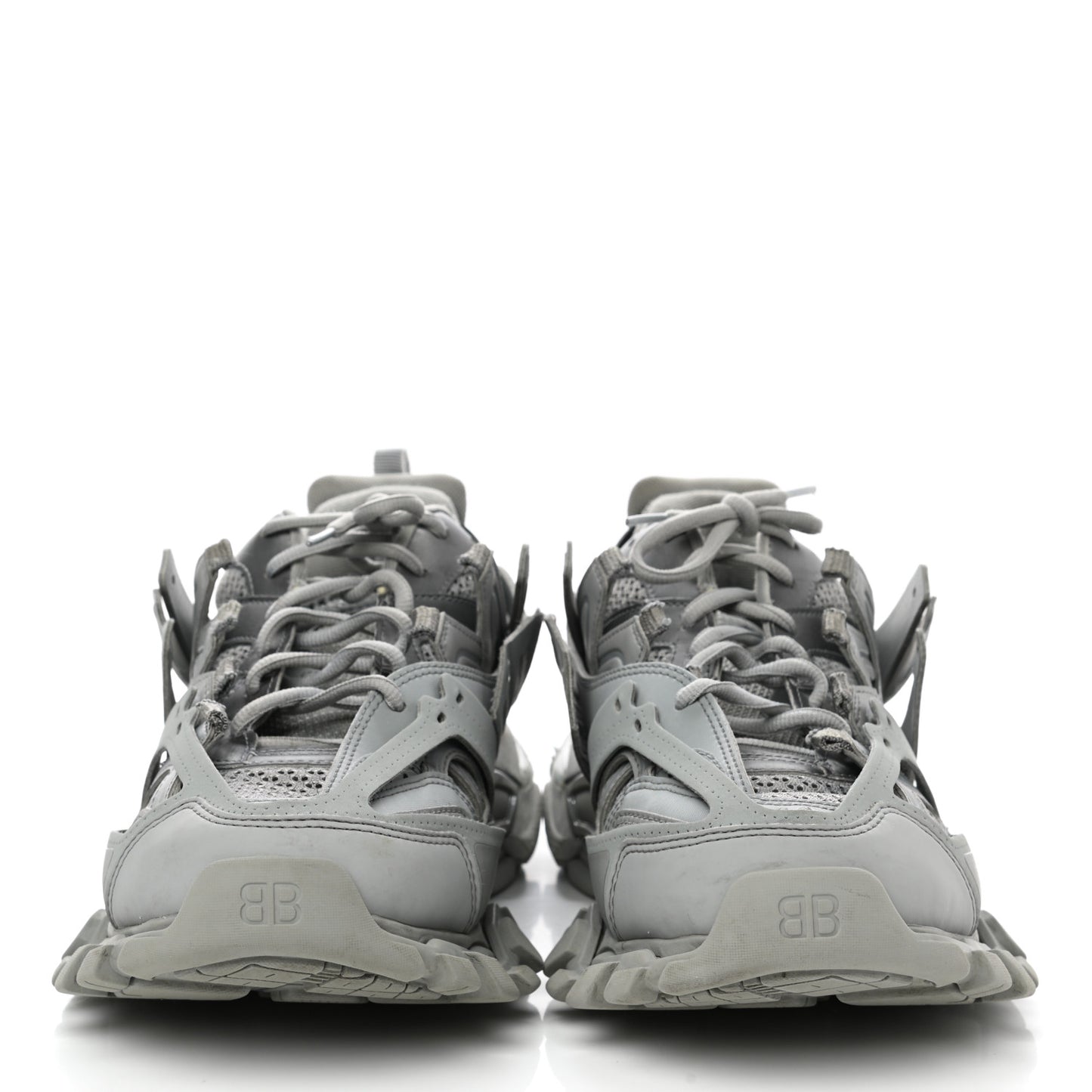 Mesh Rubber Womens Track Sneakers 41 Balenciaga Grey