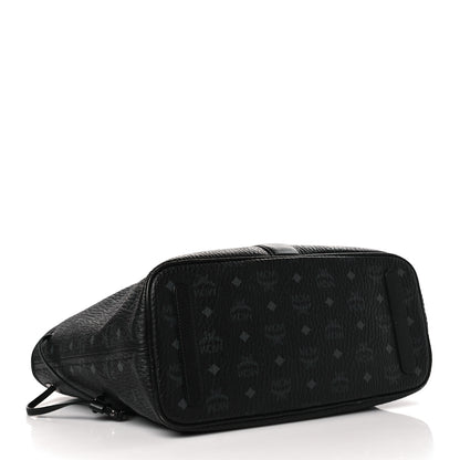 MCM Visetos Medium Liz Reversible Shopper Tote Black 9 of 12