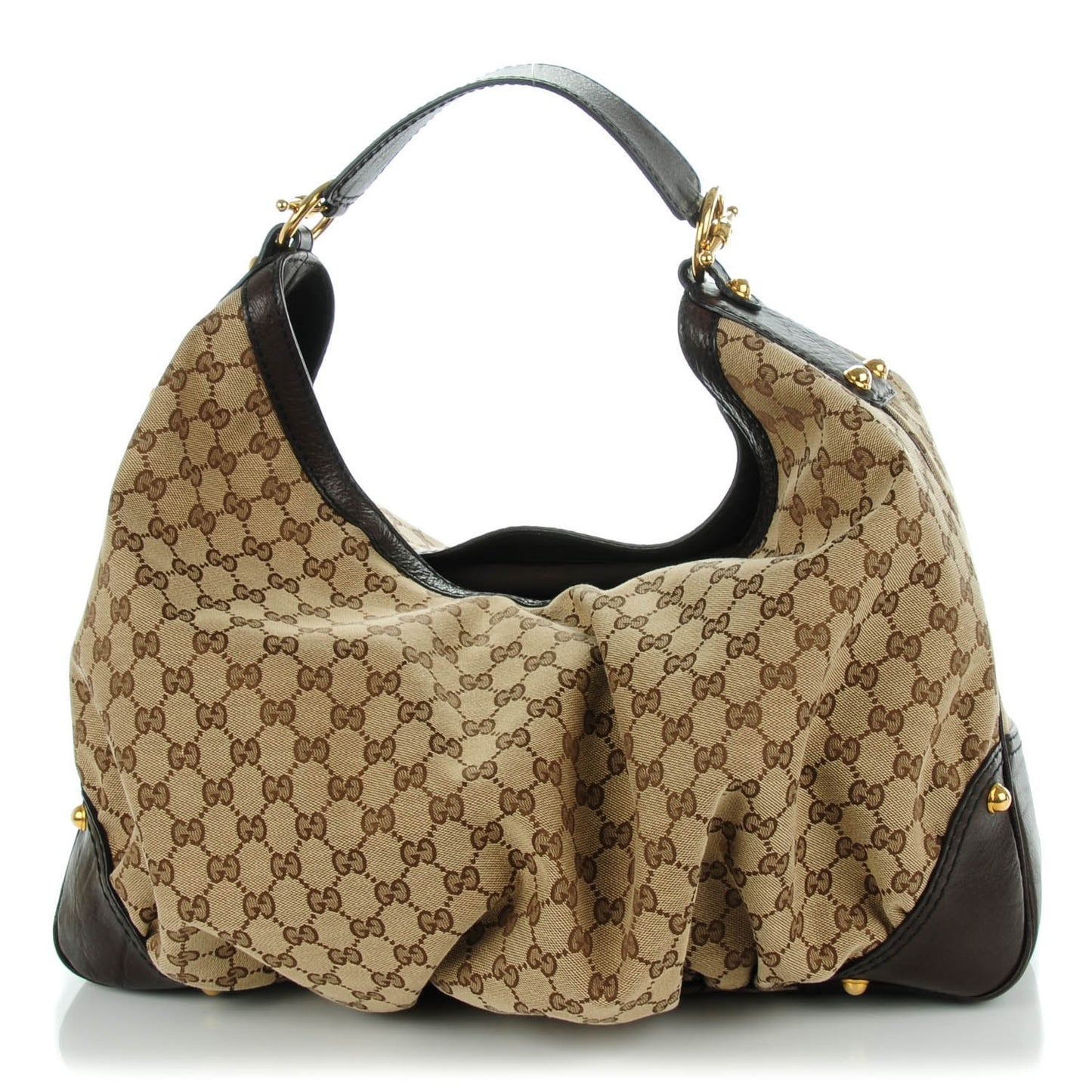 Monogram Large Jockey Hobo Dark Brown