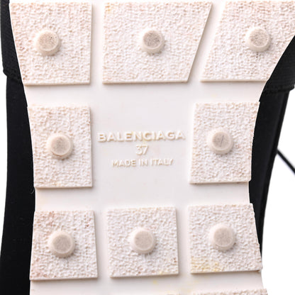 Balenciaga Calfskin Neoprene Mesh Suede Womens Race Runner Sneakers 37 Black Bleu Pink 6 of 8