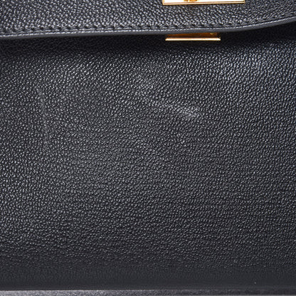 Hermes Chevre Chandra Mini Kelly Sellier 20 Black 34 of 37