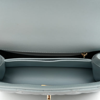 Chanel Caviar Quilted Mini Coco Handle Flap Light Blue 5 of 11